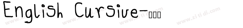 English Cursive字体转换